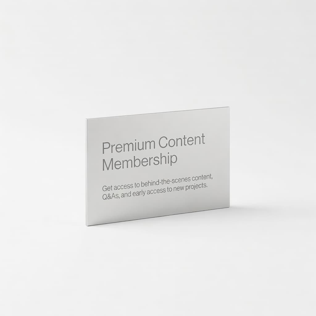 Premium Content Membership - View 1